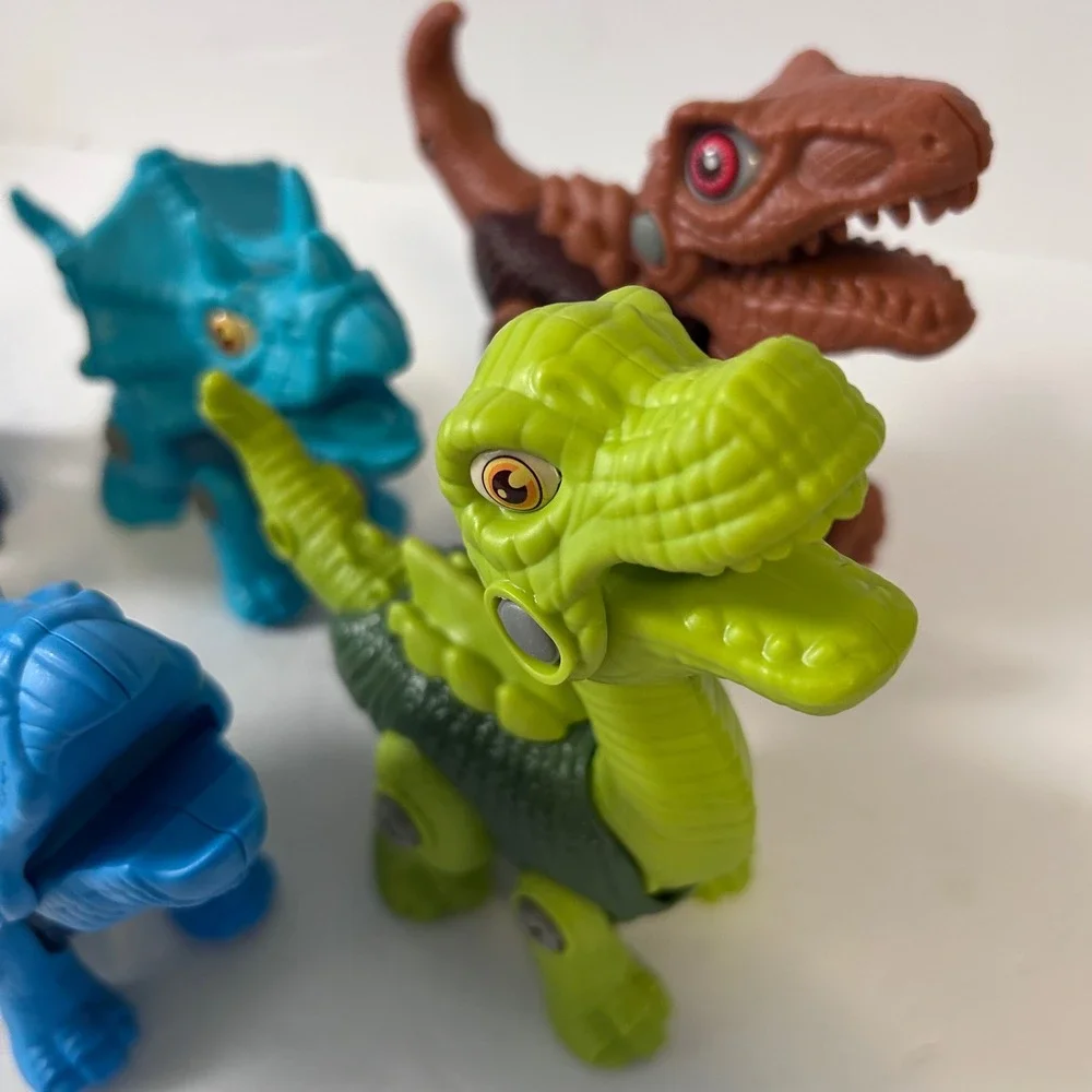 Take Apart Dinosaur Toys for Kids STEM Learning Building Set of 6 T-Rex Multi